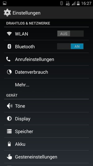 Schalten Sie Bluetooth aus