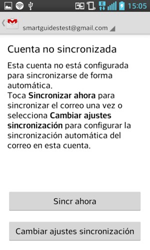 Seleccione Sincr ahora