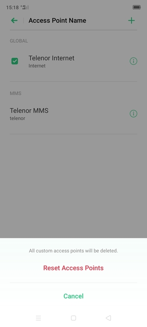 Select Reset Access Points