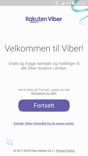 Applikasjonen er klar til bruk