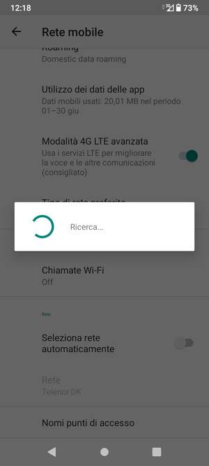 Attendi il completamento della ricerca
