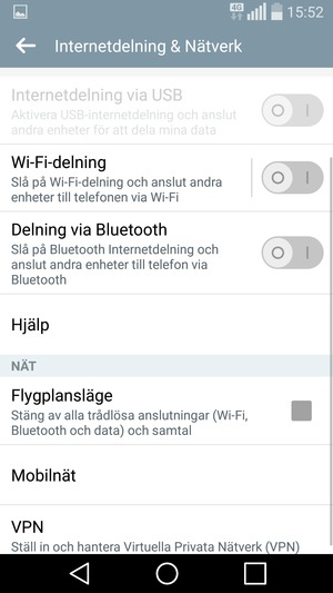 Välj Mobilnät