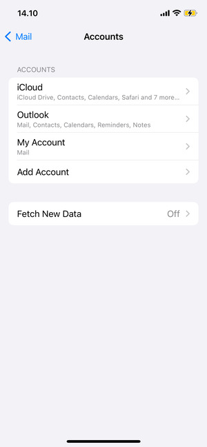Select your  account
