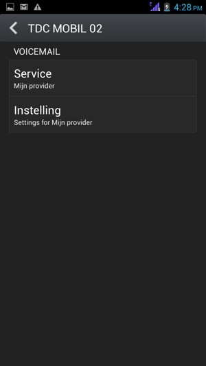 Selecteer Instelling