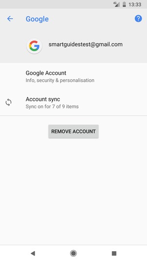 Select Account sync