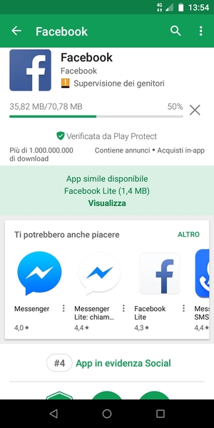 Attendi il completamento del processo di installazione