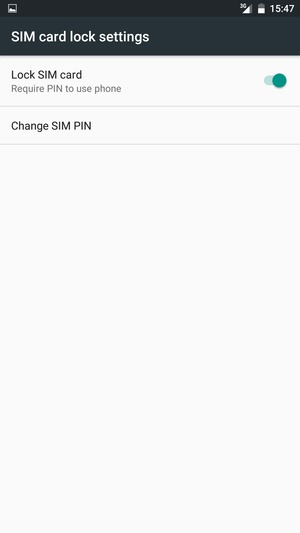 Select Change SIM PIN