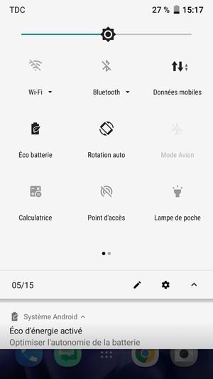 Activer le Éco batterie