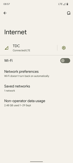 Turn on Wi-Fi