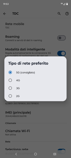 Seleziona la tua opzione preferita