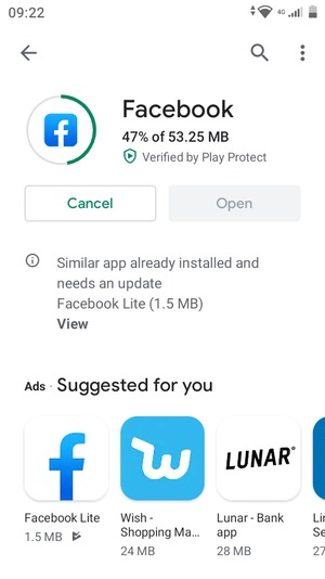 Wait for the installation process to finish