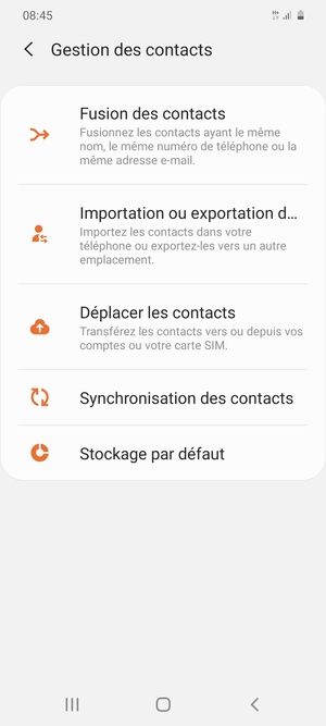 Sélectionnez Importation ou exportation d...