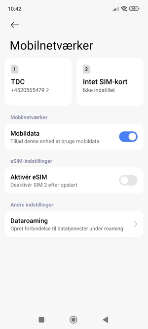 Aktiver Aktivér eSIM
