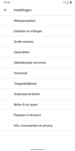 Selecteer Voicemail