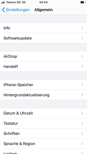 Wählen Sie Softwareupdate