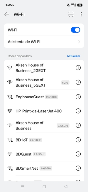 Seleccione la red inalámbrica a la que desea conectarse