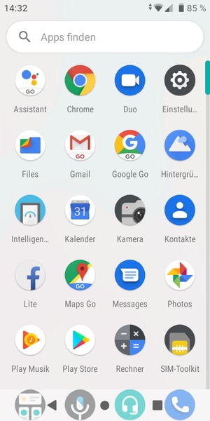 Wählen Sie Einstellungen