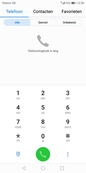 Klik op nummer 1 en houd dit vast