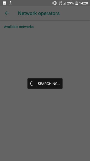 Wait for the search to finish
