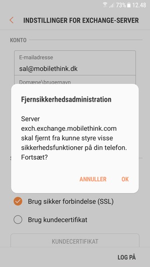 Vælg OK