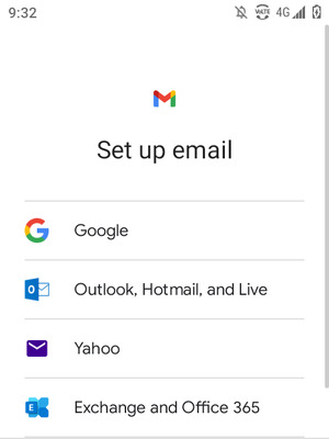 Select Outlook, Hotmail, and Live