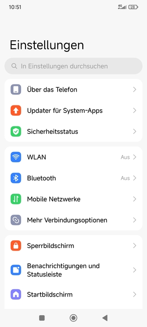 Wählen Sie Sicherheitsstatus