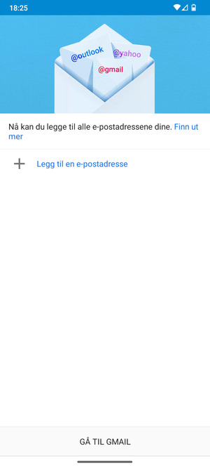 Velg Legg til en e-postadresse