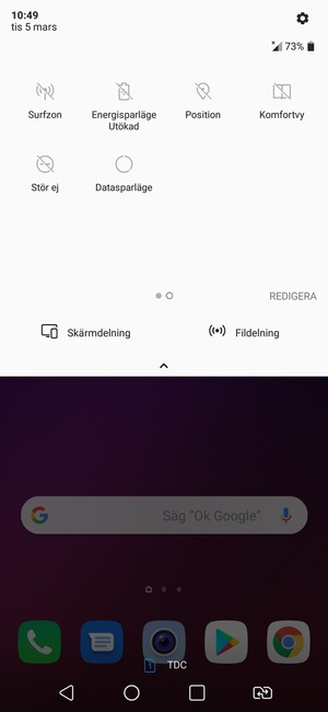 Välj Energisparläge Utökad