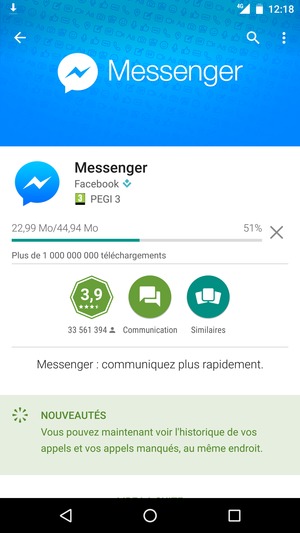 Veuillez attendre la fin de la procédure d'installation