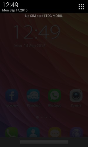 Select the Menu button