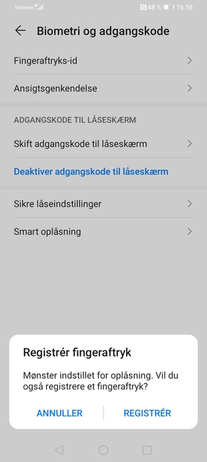 Vælg ANNULER