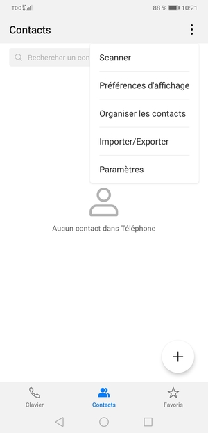 Sélectionnez Importer/Exporter