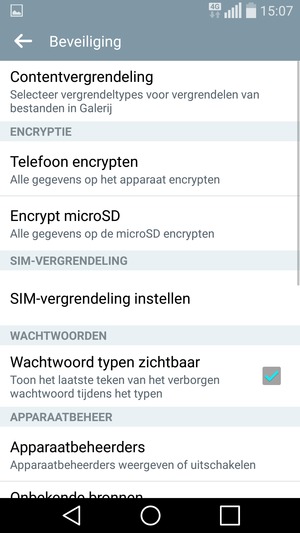 Selecteer SIM-vergrendeling instellen