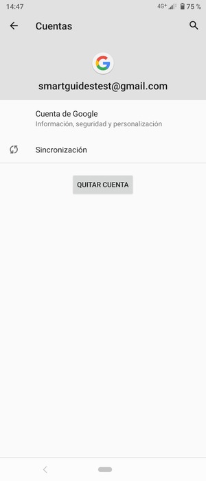 Seleccione Sincronización