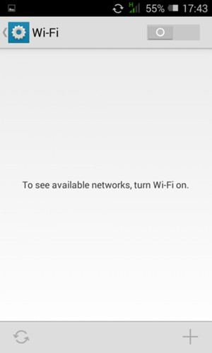 Turn Wi-Fi on