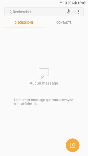 Sélectionnez le bouton du Menu