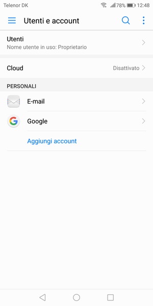 Seleziona Google