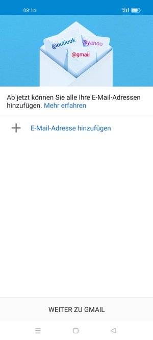 Wählen Sie E-Mail-Adresse hinzufügen