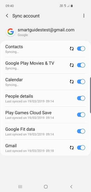 Your contacts from Google will now be synced to your Galaxy