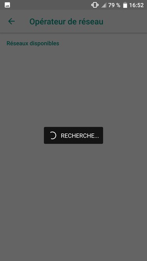 Veuillez attendre la fin de la recherche