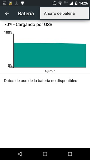 Seleccione Ahorro de batería