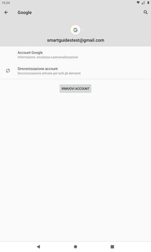Seleziona Sincronizzazione account