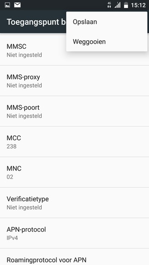 Selecteer Opslaan