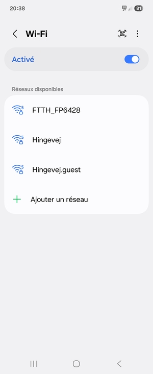 Sélectionnez le réseau sans fil auquel vous souhaitez vous connecter