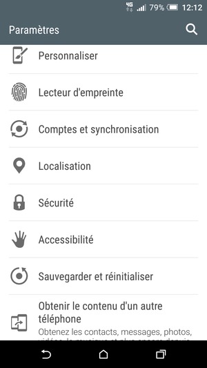 Faites défiler et sélectionnez Sécurité
