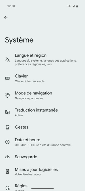 Sélectionnez Mises à jour logicelles