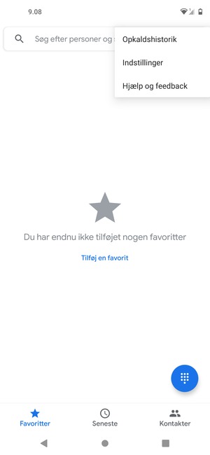 Vælg Indstillinger