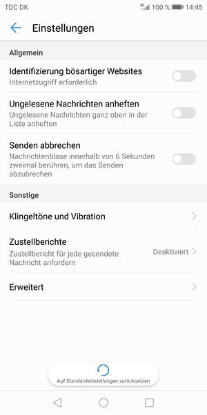 Wählen Sie Erweitert