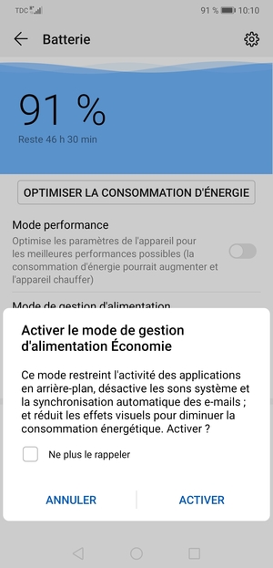 Sélectionnez ACTIVER