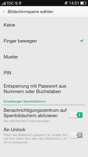 Wählen Sie Muster